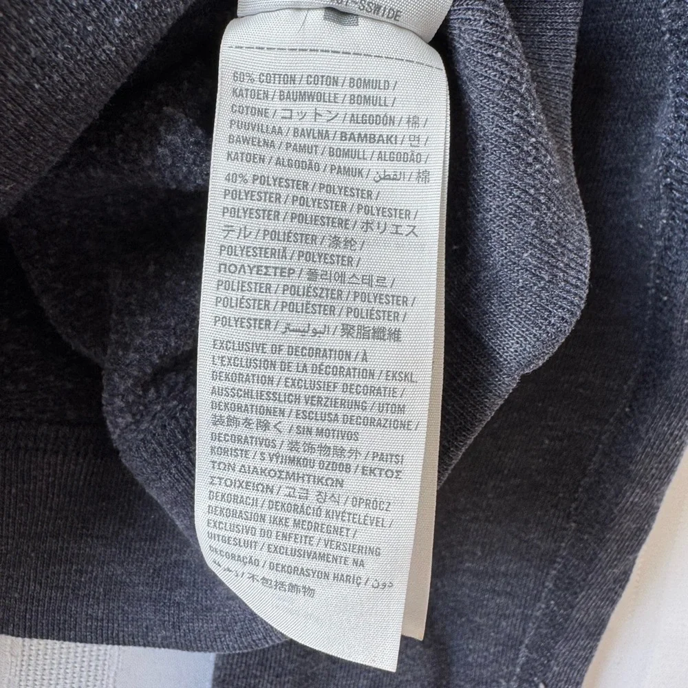 Hollister Blue Heathered Sweatshirt Bejeweled Logo Size Large EUC - Picture 4 of 4